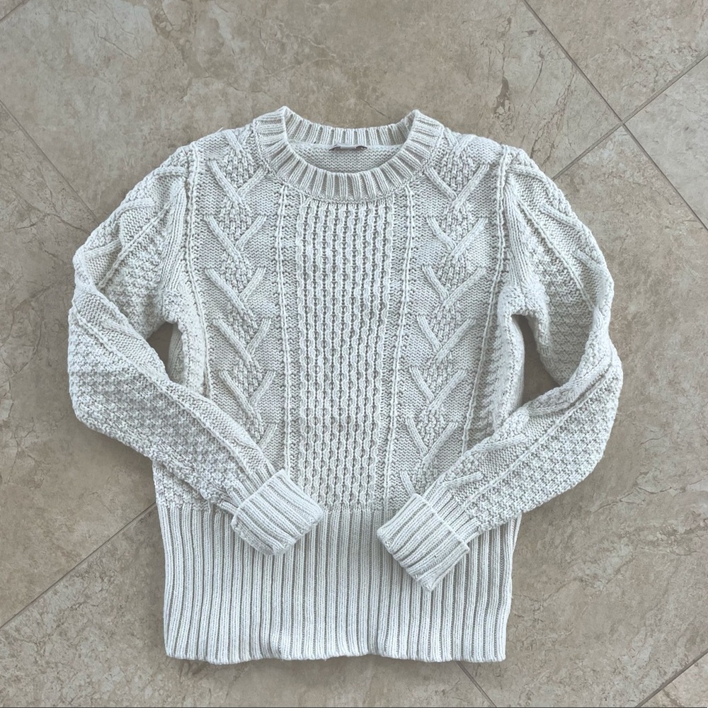 Cream Chunky knit sweater